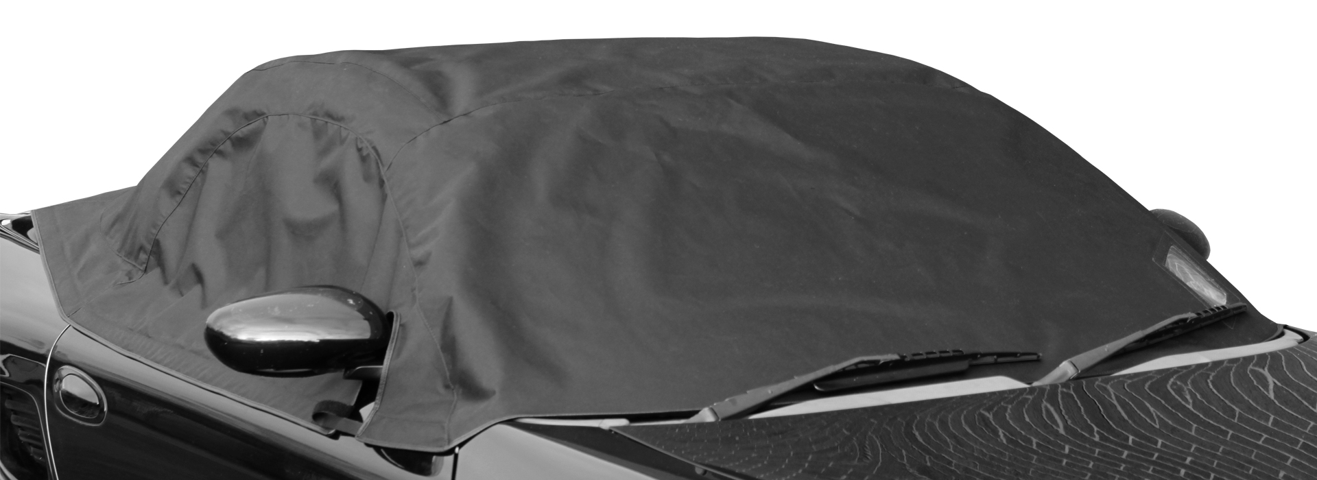 Porsche Boxster 981 with Cabrio Shield® soft top cover fitted